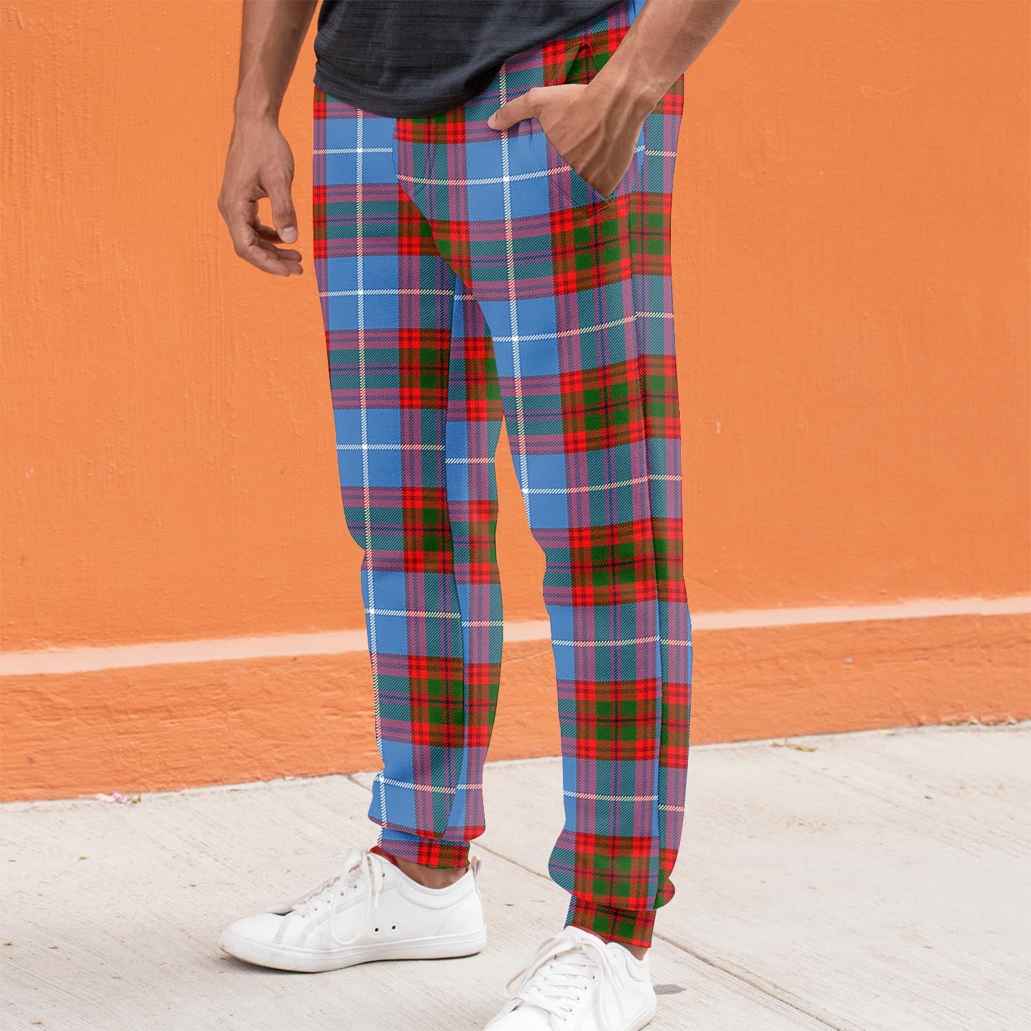 Newton Tartan Joggers Pants S - Tartan Vibes Clothing