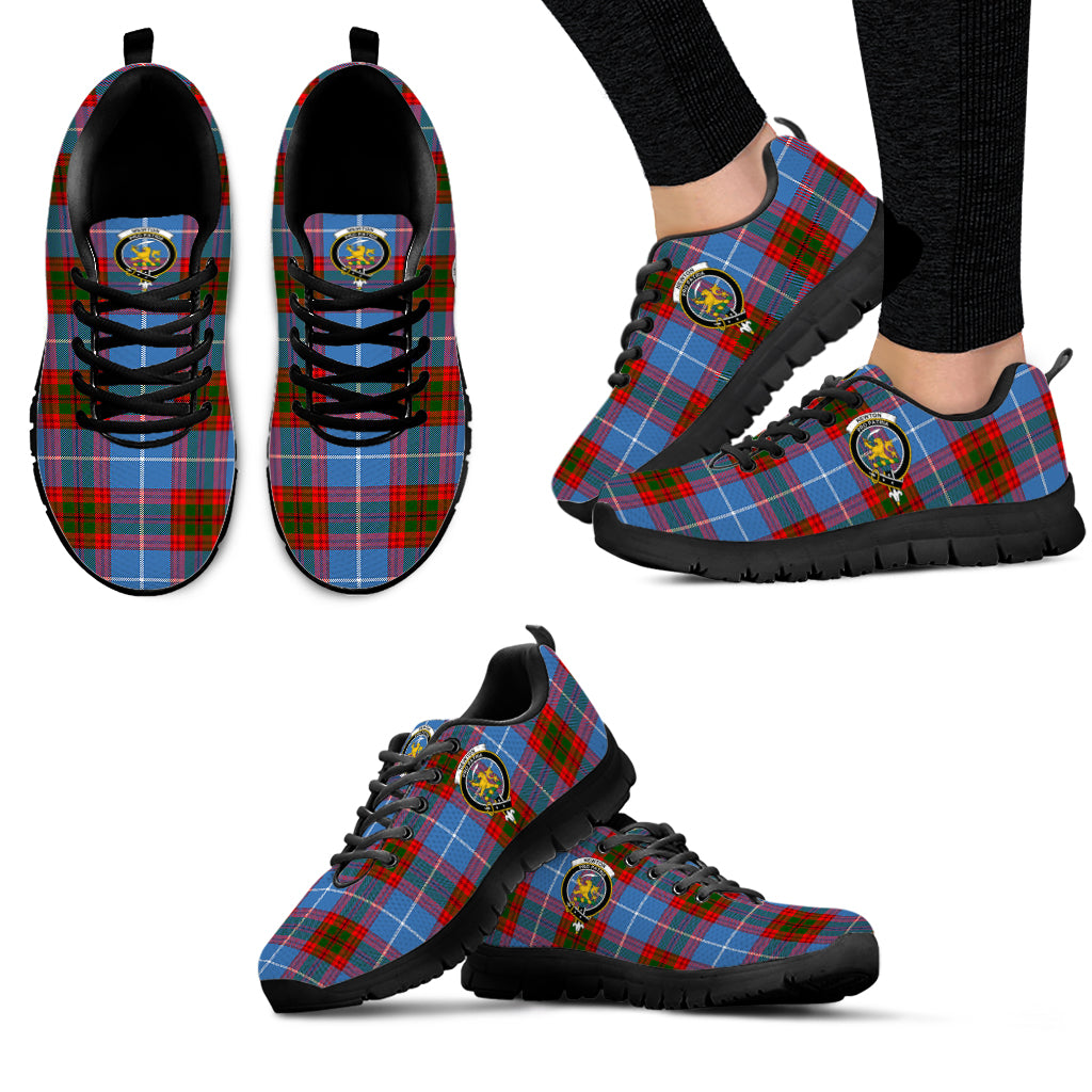 Newton Tartan Sneakers with Family Crest - Tartan Vibes Clothing