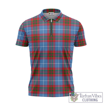 Newton Tartan Zipper Polo Shirt