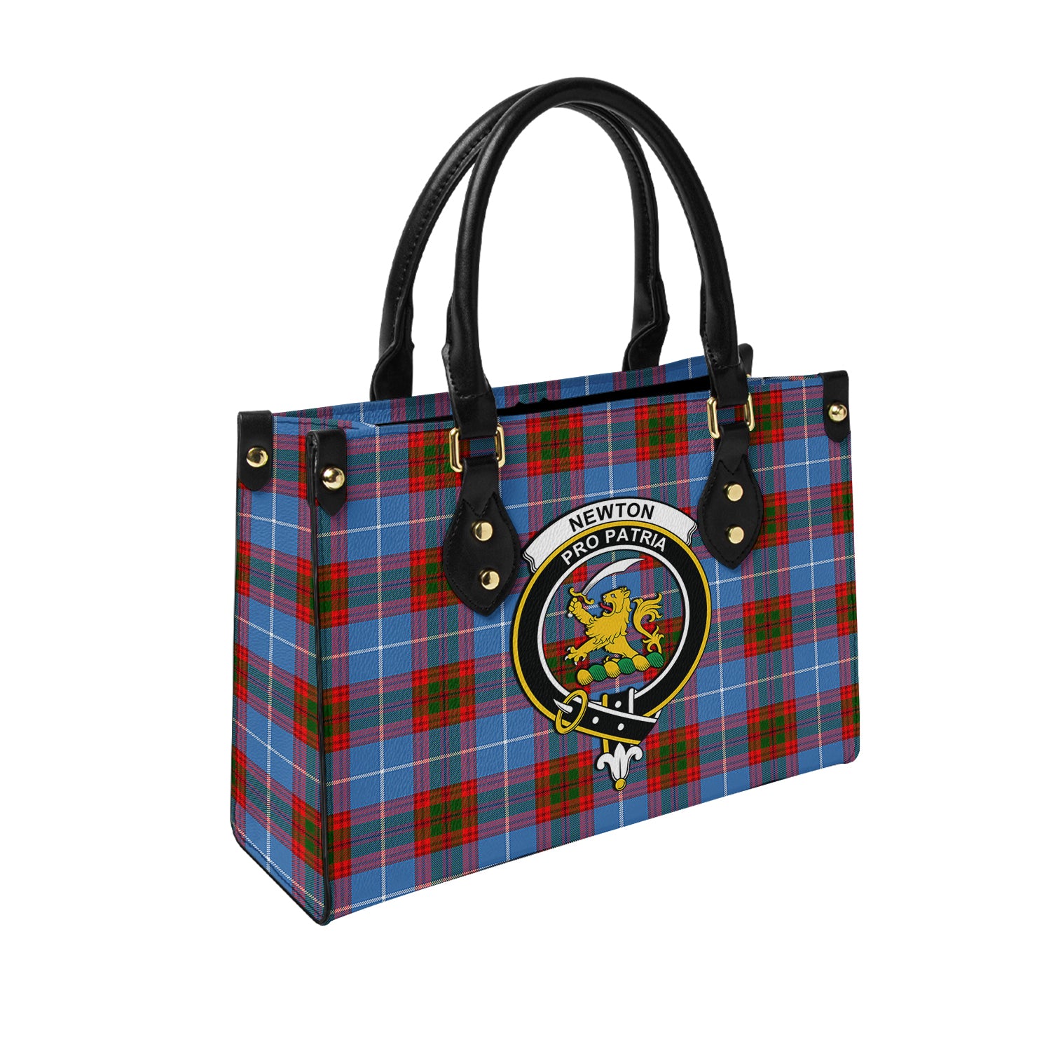 newton-tartan-leather-bag-with-family-crest