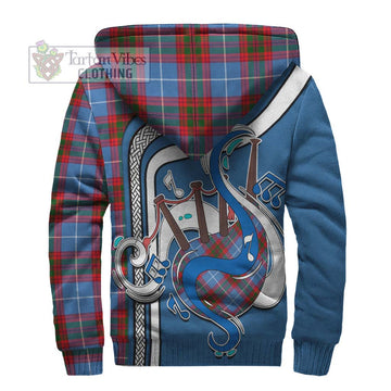 Newton Tartan Sherpa Hoodie with Epic Bagpipe Style