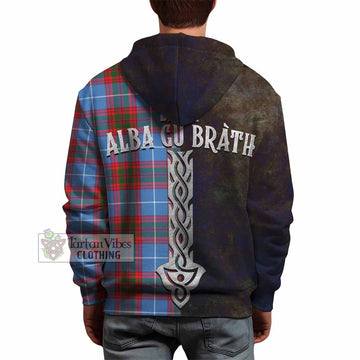 Newton Tartan Family Crest Hoodie Alba Gu Brath Be Brave Lion Ancient Style - Tartan Vibes Clothing