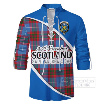 Newton Family Crest Tartan Ghillie Kilt Shirt Celebrate Saint Andrew's Day in Style