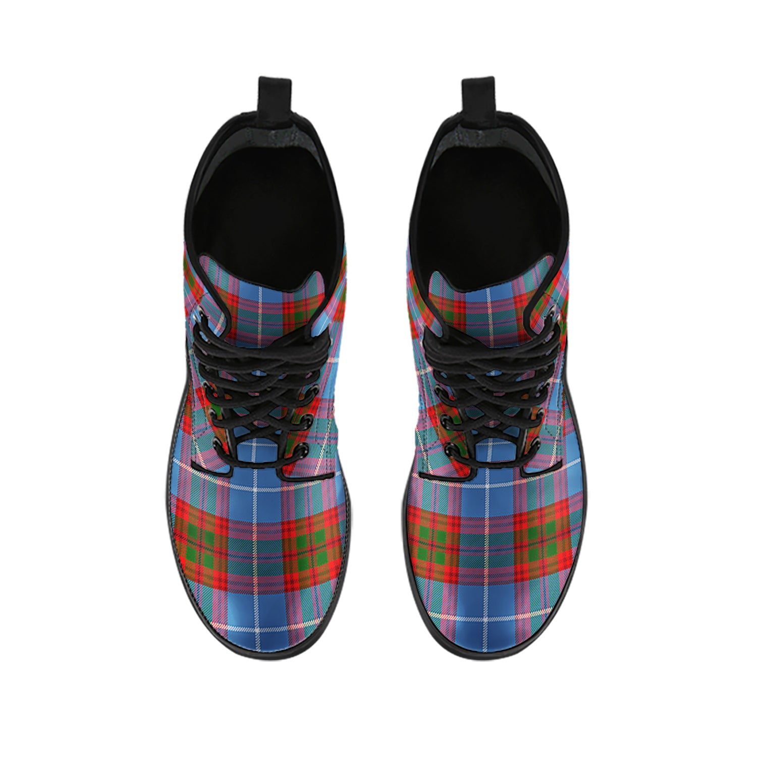 newton-tartan-leather-boots