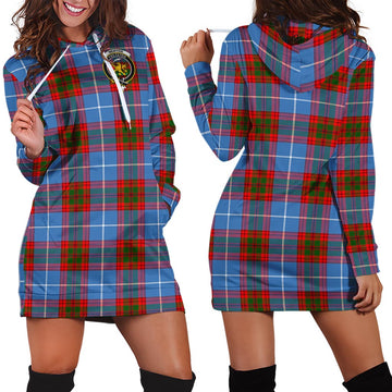 Newton Tartan Hoodie Dress with Family Crest