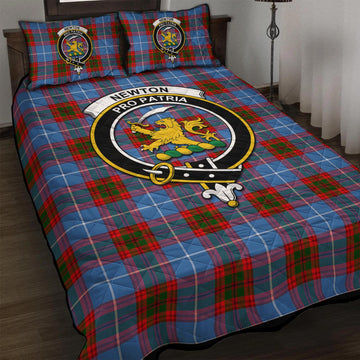 Newton Tartan Quilt Bed Set with Family Crest