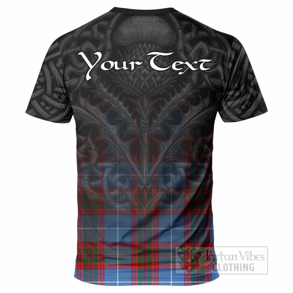 Tartan Vibes Clothing Newton Tartan T-Shirt with Family Crest Celtic Thistle Vibes