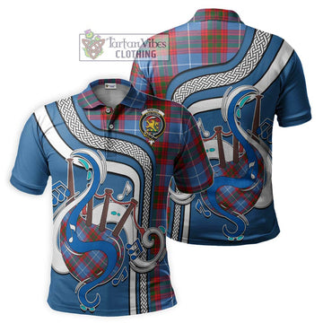 Newton Tartan Polo Shirt with Epic Bagpipe Style