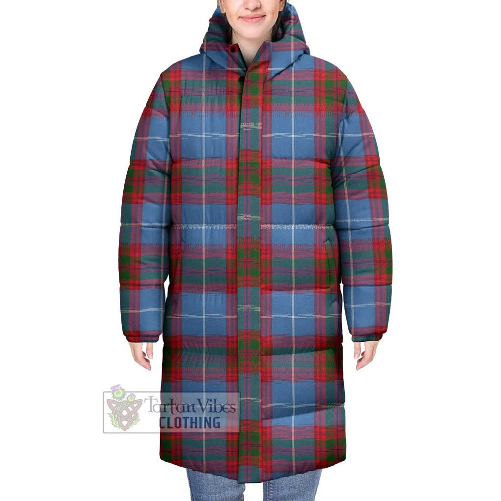 Tartan Vibes Clothing Newton Tartan Long Down Jacket