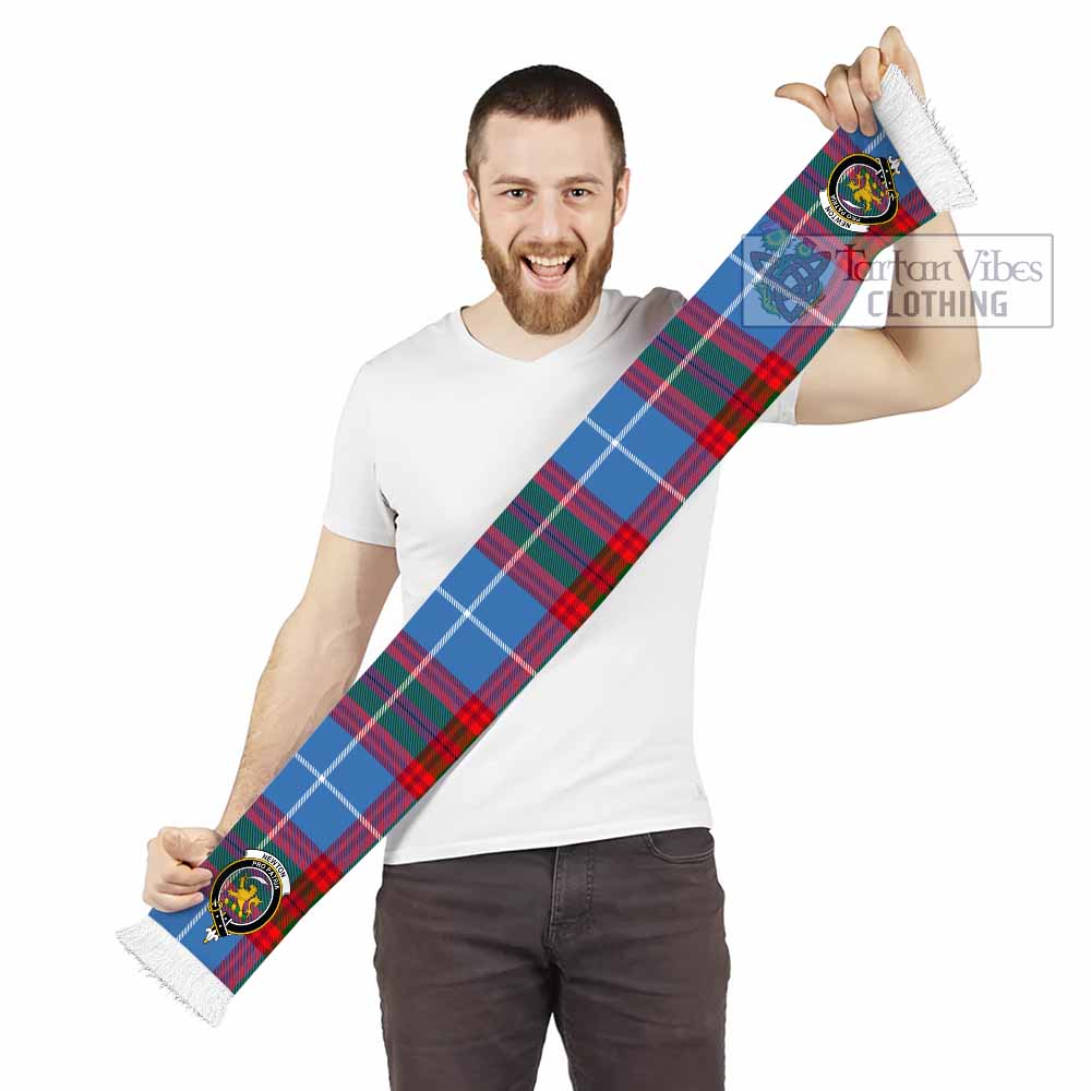 Newton Tartan Ruffneck Scarf with Family Crest - Tartan Vibes Clothing