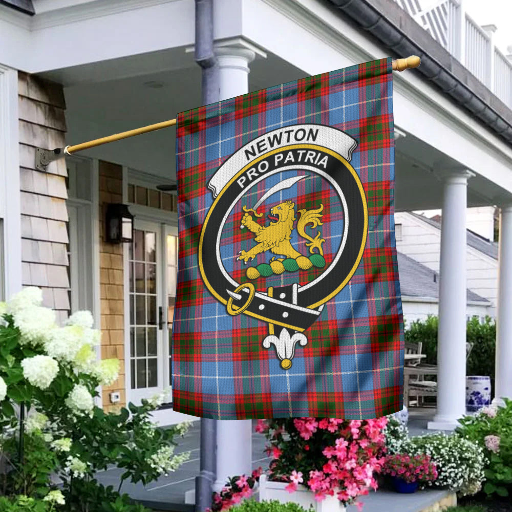 Newton Tartan Flag with Family Crest - Tartan Vibes Clothing