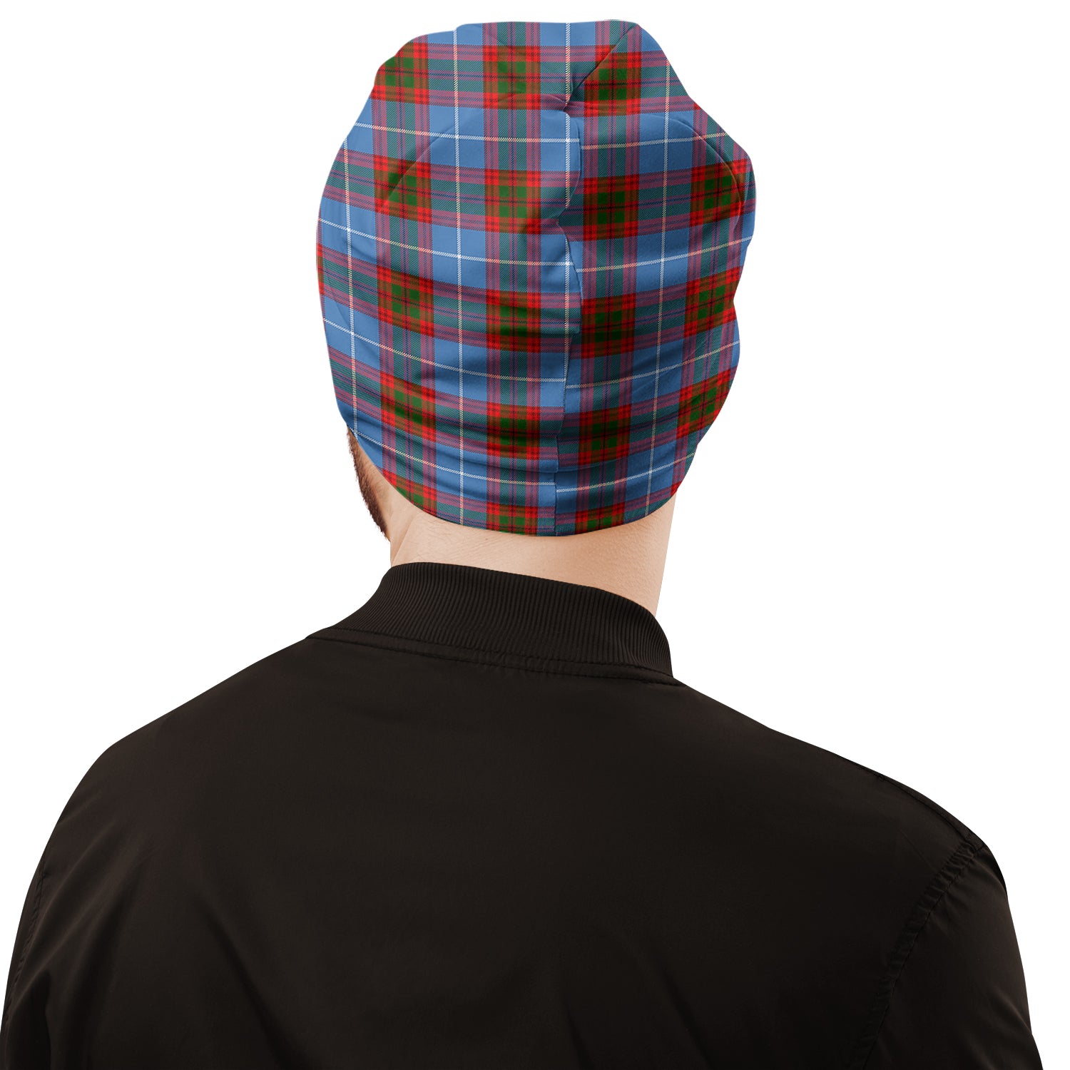 Newton Tartan Beanies Hat with Family Crest - Tartan Vibes Clothing