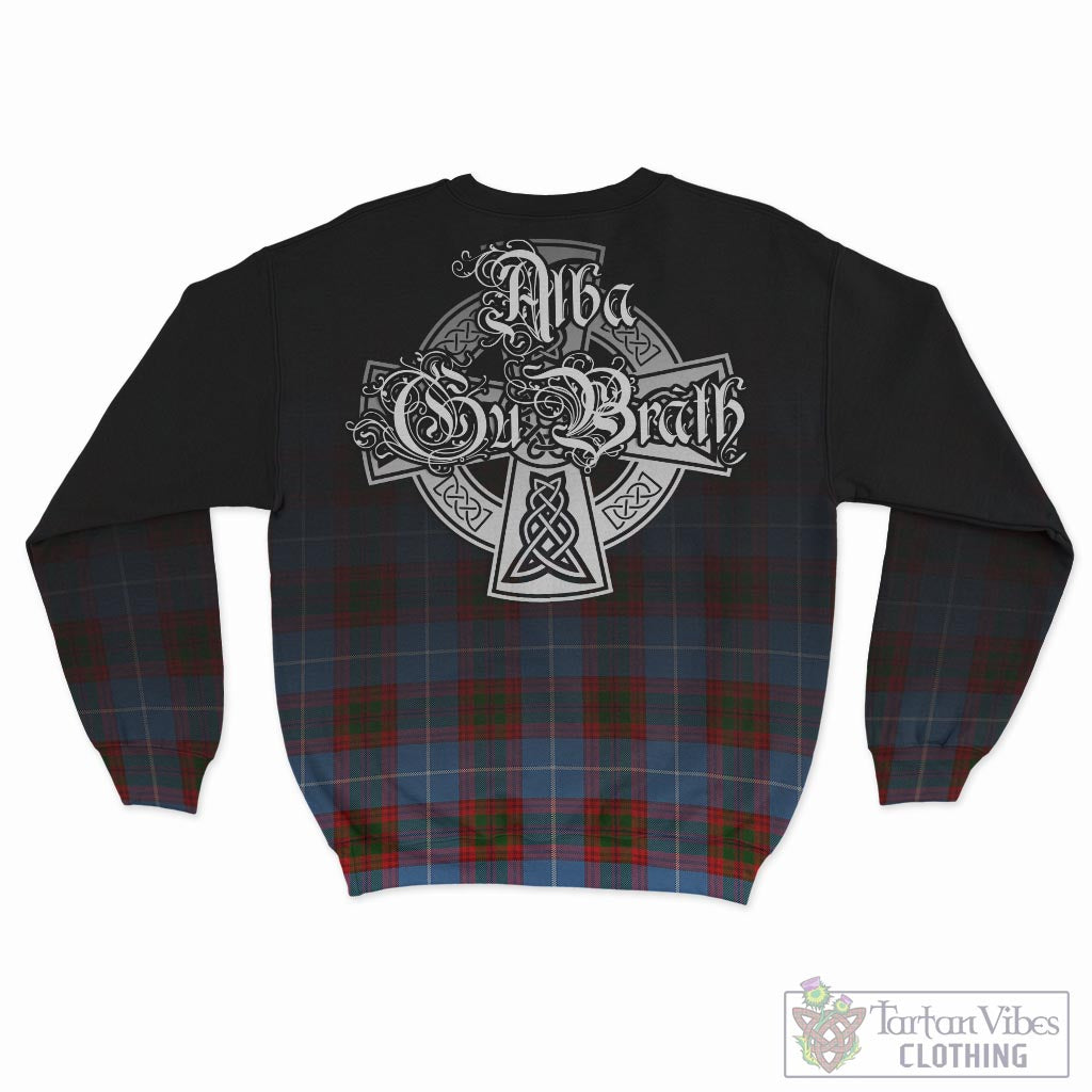 Tartan Vibes Clothing Newton Tartan Sweatshirt Featuring Alba Gu Brath Family Crest Celtic Inspired