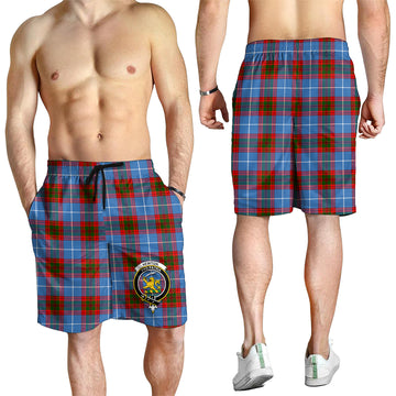 Newton Tartan Mens Shorts with Family Crest