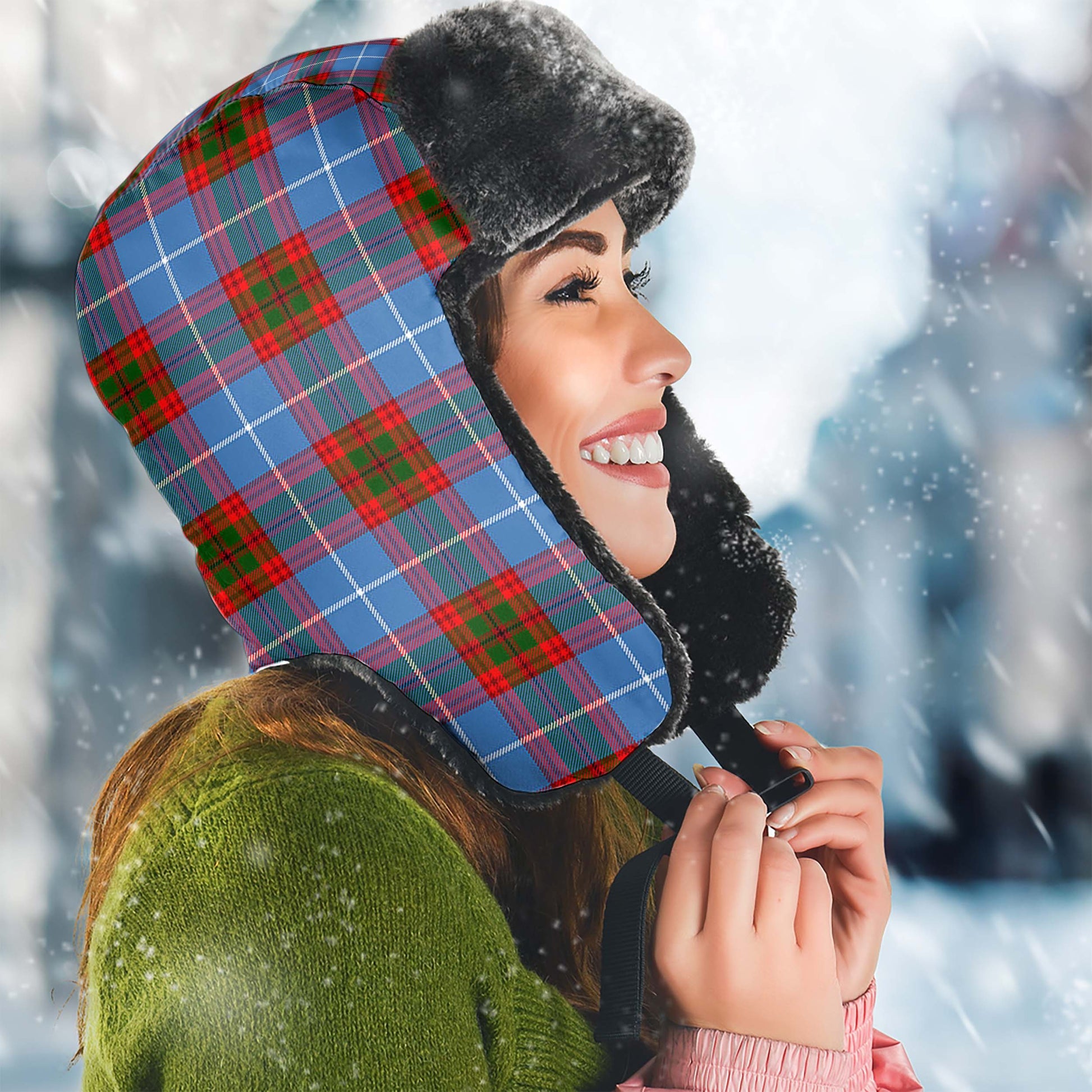 Newton Tartan Winter Trapper Hat - Tartan Vibes Clothing