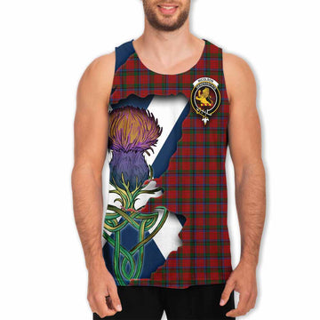 Nicolson Tartan Family Crest Men's Tank Top Scottish Thistle Celtic Inspired Men - Tartan Vibes Clothing