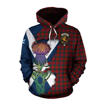 Nicolson Tartan Family Crest Cotton Hoodie Scottish Thistle Celtic Inspired Pullover Hoodie XS - Tartan Vibes Clothing
