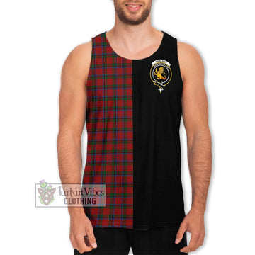 Nicolson Tartan Men's Tank Top with Family Crest and Half Of Me Style