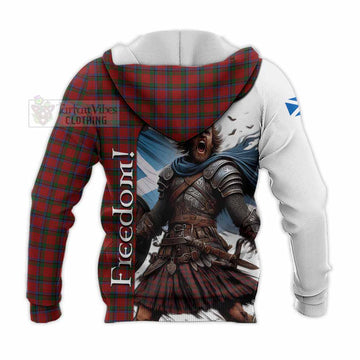 Nicolson Crest Tartan Knitted Hoodie Inspired by the Freedom of Scottish Warrior