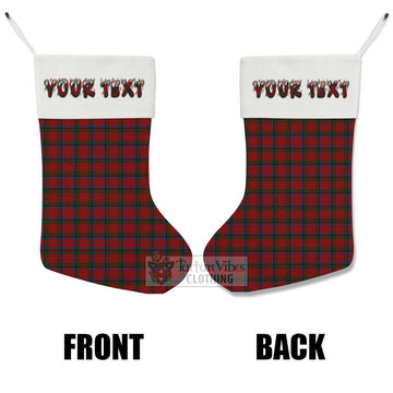 Nicolson Tartan Christmas Stocking with Personalized Text