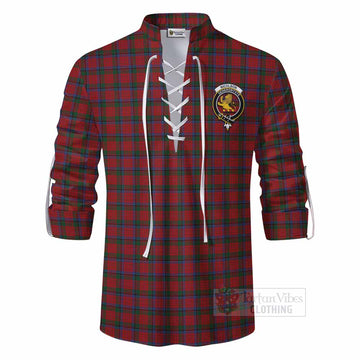 Nicolson Tartan Ghillie Kilt Shirt with Family Crest DNA In Me Style