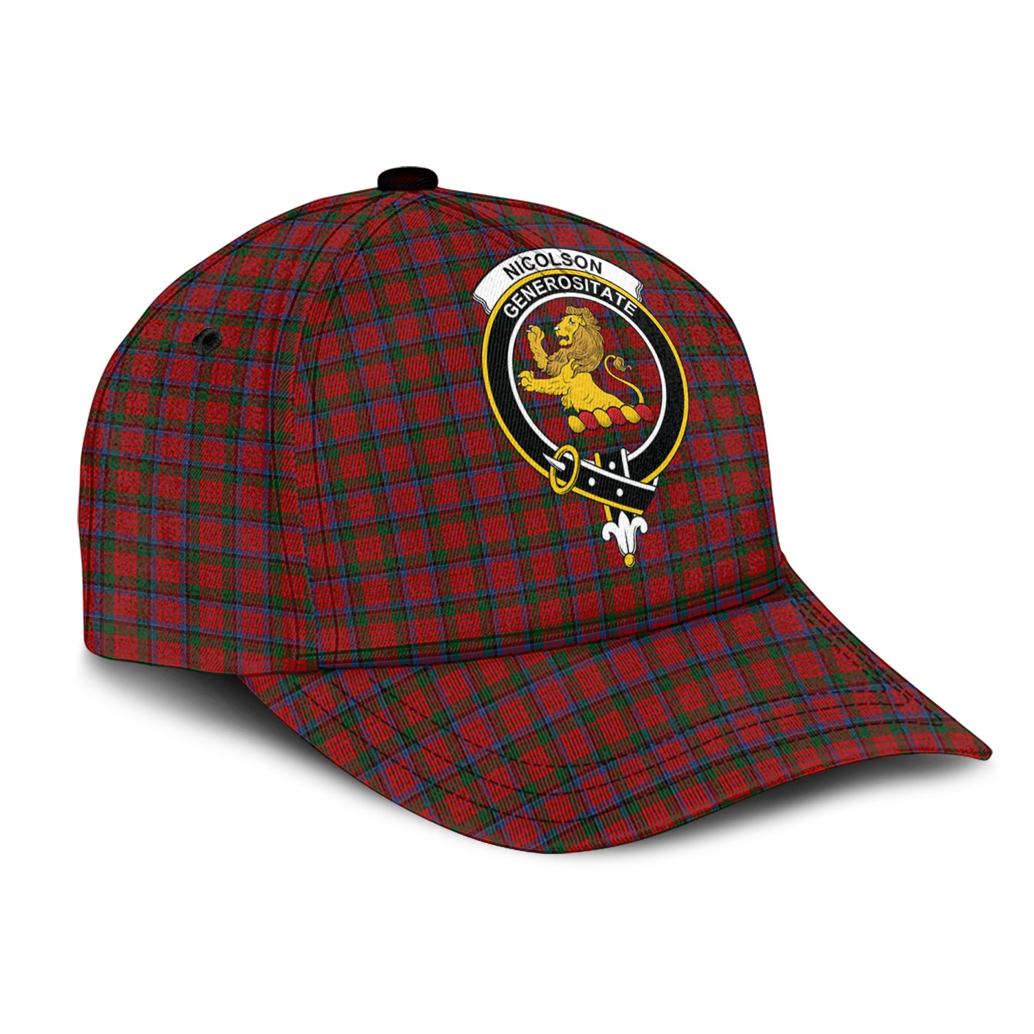 Nicolson Tartan Classic Cap with Family Crest - Tartan Vibes Clothing