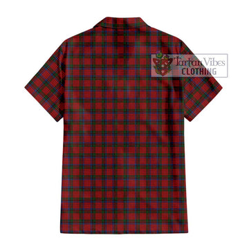 Nicolson Tartan Short Sleeve Button Shirt with Family Crest DNA In Me Style