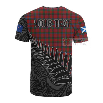 Nicolson Crest Tartan Cotton T-shirt with New Zealand Silver Fern Half Style