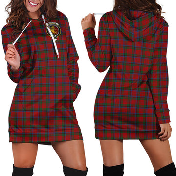 Nicolson Tartan Hoodie Dress with Family Crest