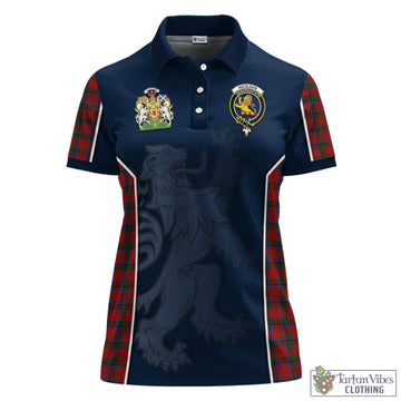 Nicolson Tartan Women's Polo Shirt with Family Crest and Lion Rampant Vibes Sport Style