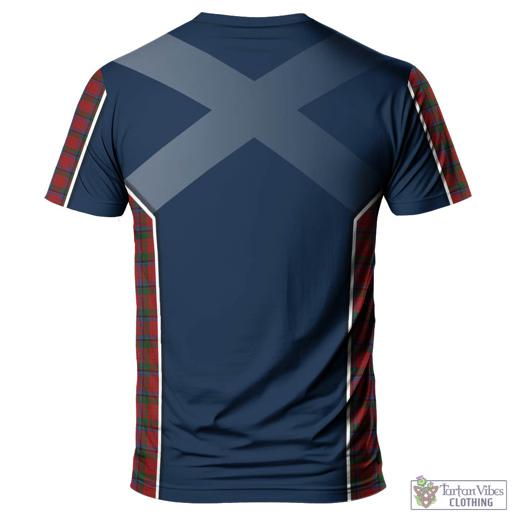 Tartan Vibes Clothing Nicolson Tartan T-Shirt with Family Crest and Lion Rampant Vibes Sport Style