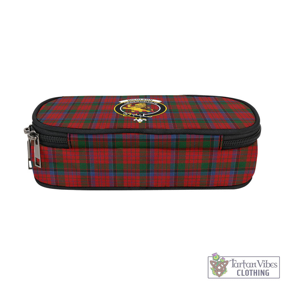 Tartan Vibes Clothing Nicolson Tartan Pen and Pencil Case with Family Crest