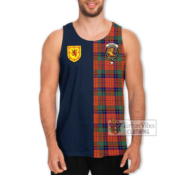 Nicolson Ancient Tartan Men's Tank Top with Scottish Lion Royal Arm Half Style