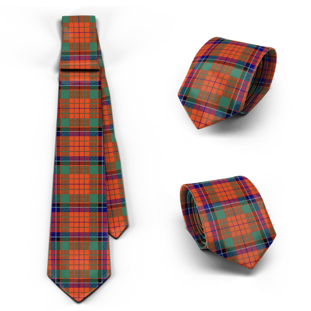 Nicolson Ancient Tartan Classic Necktie Necktie One Size - Tartan Vibes Clothing