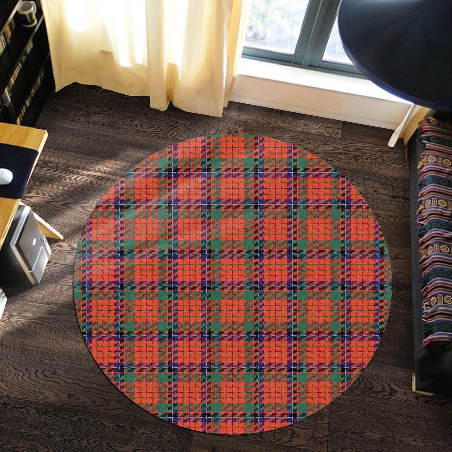 nicolson-ancient-tartan-round-rug