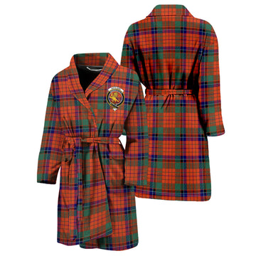 Nicolson Ancient Tartan Bathrobe with Family Crest