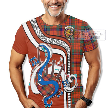 Nicolson Ancient Tartan T-Shirt with Epic Bagpipe Style