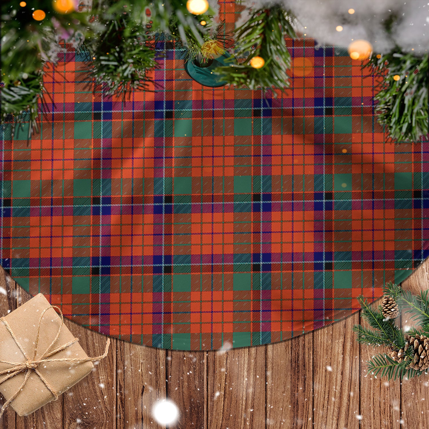 Nicolson Ancient Tartan Christmas Tree Skirt - Tartanvibesclothing