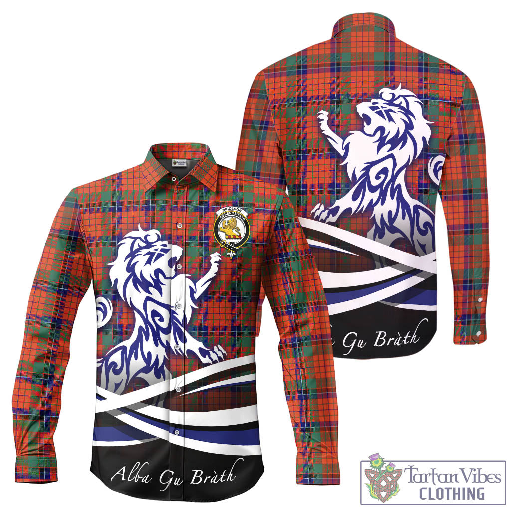 nicolson-ancient-tartan-long-sleeve-button-up-shirt-with-alba-gu-brath-regal-lion-emblem