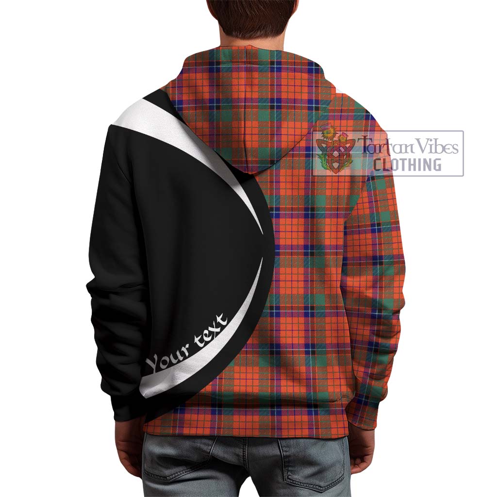 Nicolson Ancient Tartan Hoodie with Family Crest Circle Style - Tartan Vibes Clothing