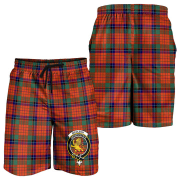 Nicolson Ancient Tartan Mens Shorts with Family Crest