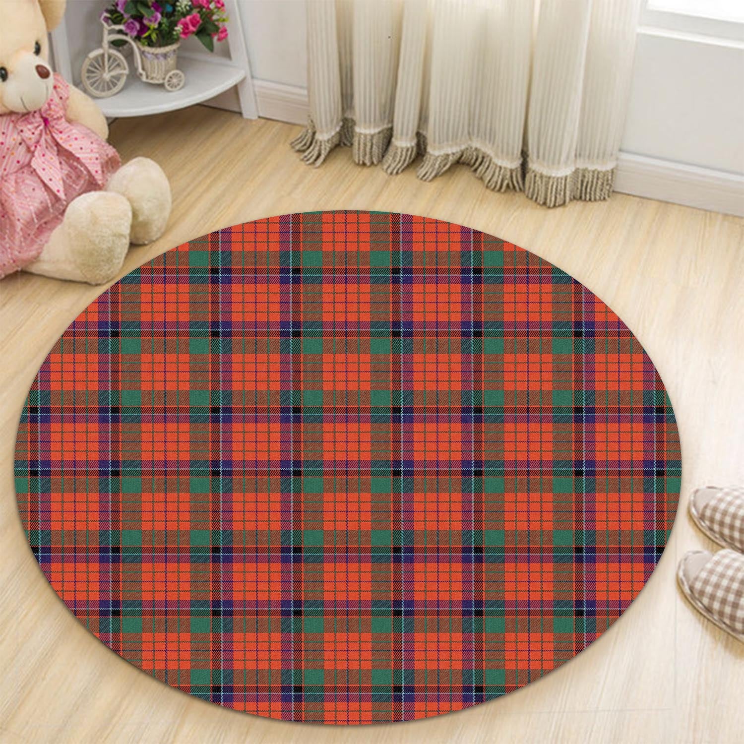 nicolson-ancient-tartan-round-rug