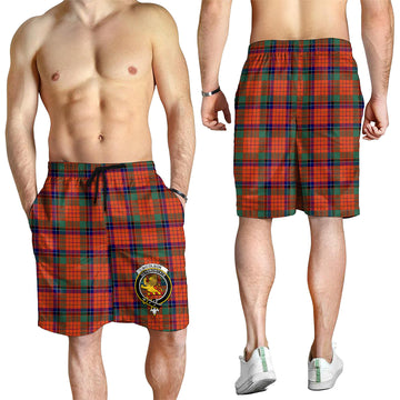 Nicolson Ancient Tartan Mens Shorts with Family Crest