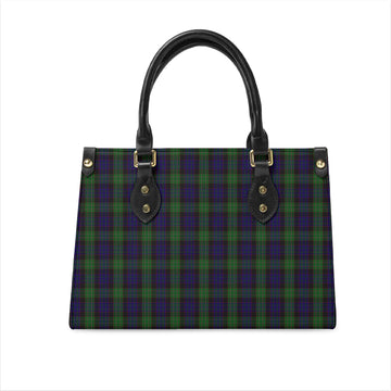 Nicolson Green Hunting Tartan Leather Bag