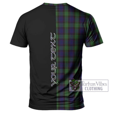 Nicolson Green Hunting Tartan T-Shirt with Family Crest and Half Of Me Style