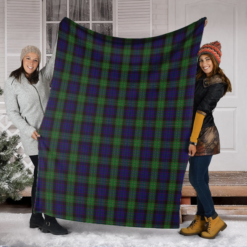 Nicolson Green Hunting Tartan Blanket - Tartan Vibes Clothing