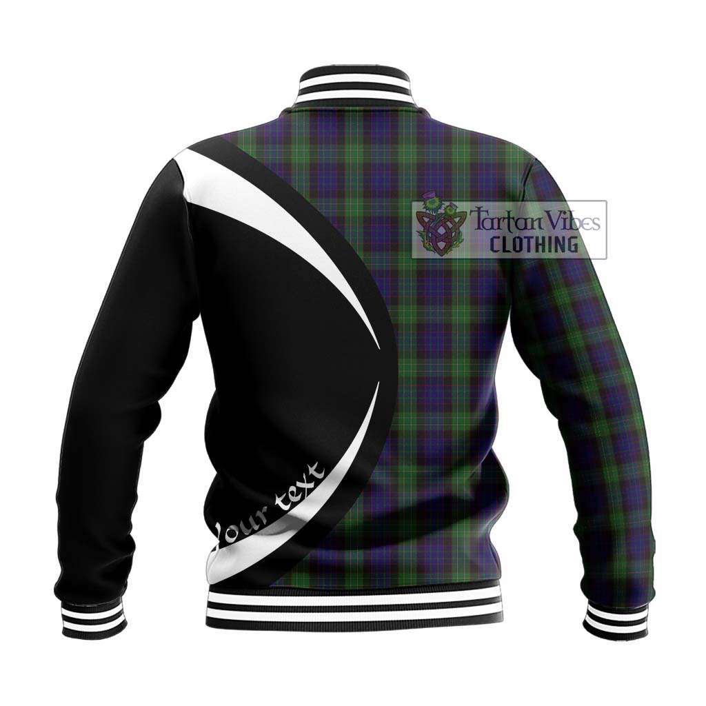 Nicolson Green Hunting Tartan Baseball Jacket with Family Crest Circle Style - Tartan Vibes Clothing