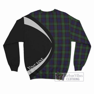 Nicolson Green Hunting Tartan Sweatshirt with Family Crest Circle Style