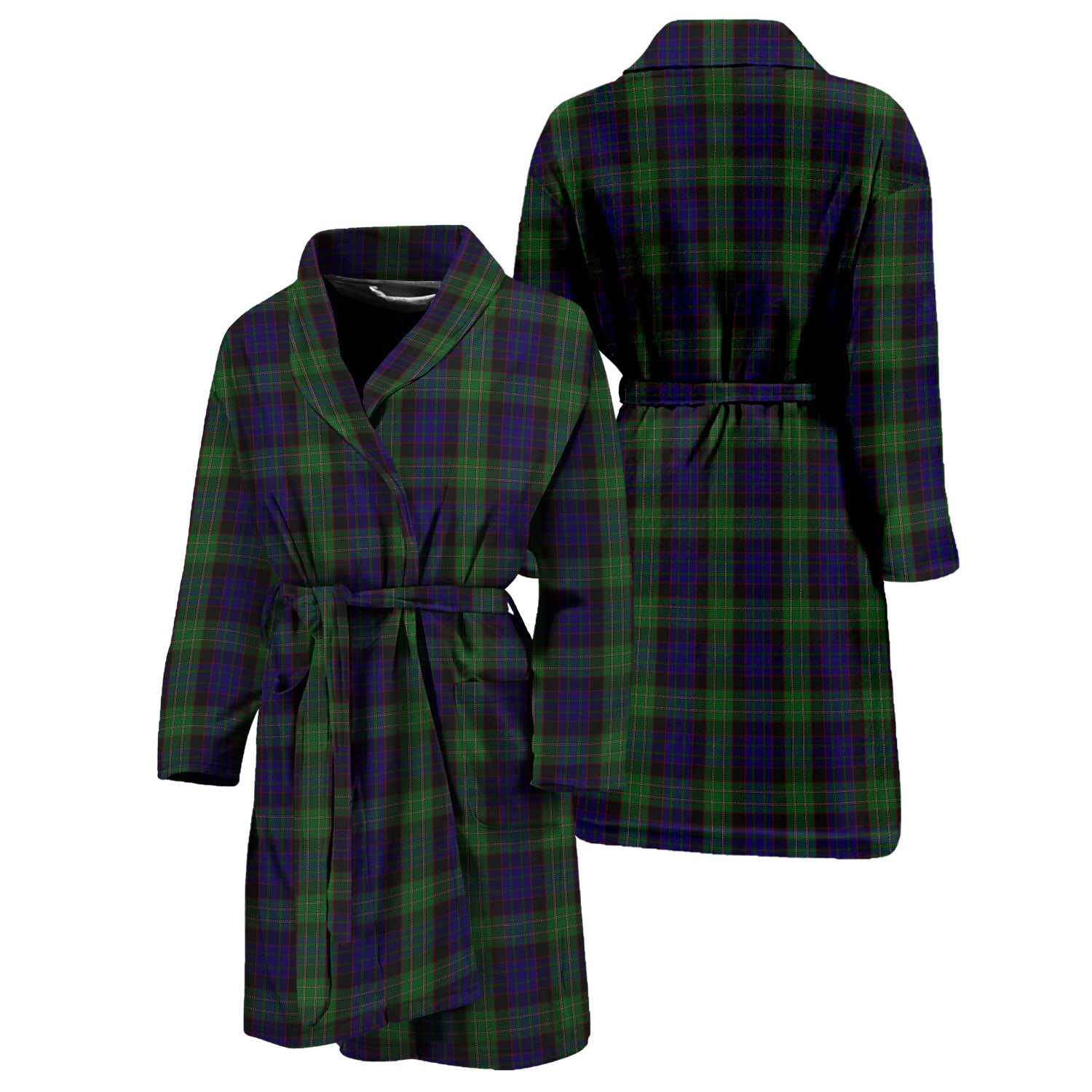 Nicolson Green Hunting Tartan Bathrobe Unisex M - Tartan Vibes Clothing