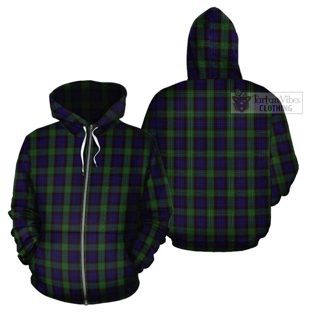 Nicolson Green Hunting Tartan Cotton Hoodie Zip Hoodie - Tartan Vibes Clothing